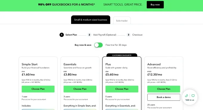 Quickbooks fees