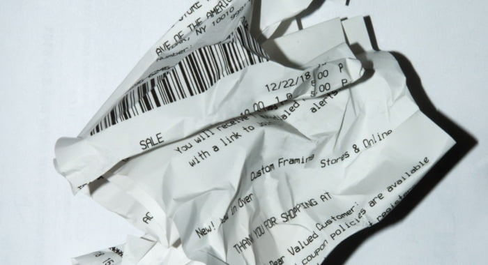 End the paper receipts and replace them with digital ones.