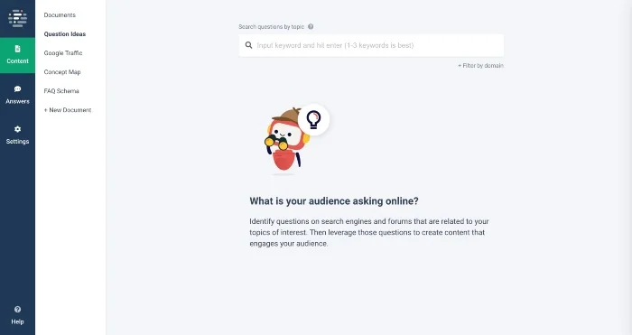 Frase content dashboard