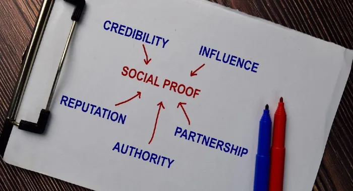 social proof builds trust and credability