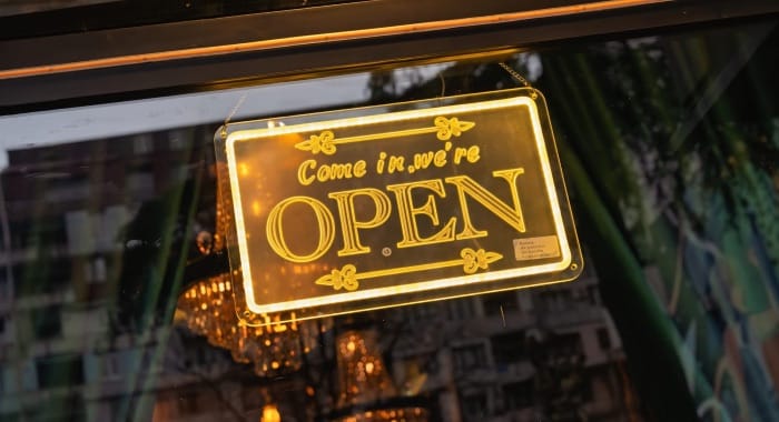 open for business